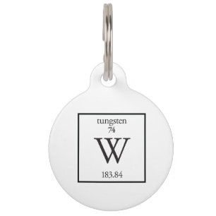 Placa Para Mascotas Tungsteno