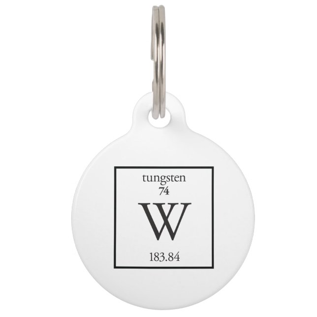 Placa Para Mascotas Tungsteno (Anverso)