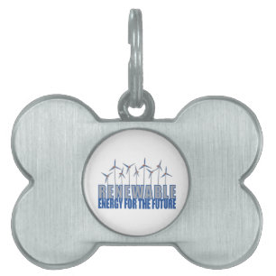 Placa Para Mascotas Turbinas de energía eólica