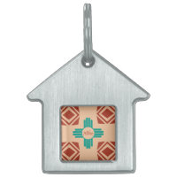Turquoise Zia Tribal Brown Tan