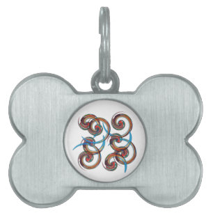 Placa Para Mascotas Twirl