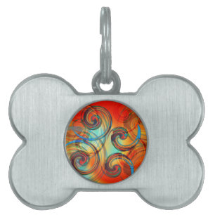 Placa Para Mascotas Twirl