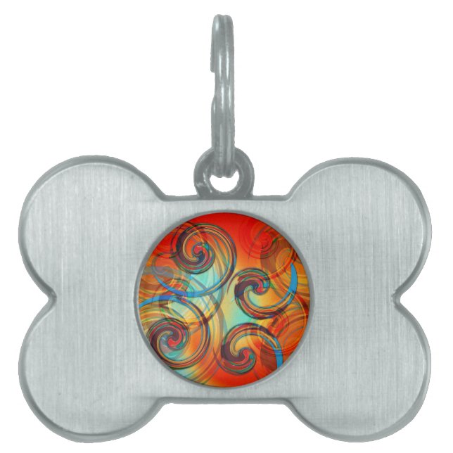 Placa Para Mascotas Twirl (Frente)