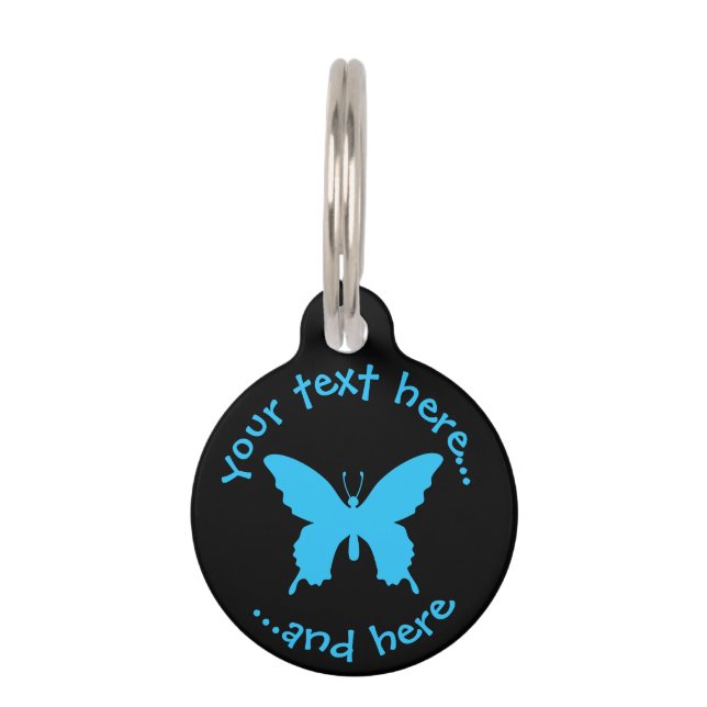 Placa Para Mascotas Ulysses Butterfly (Anverso)