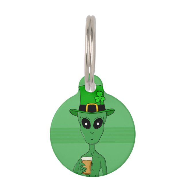 Placa Para Mascotas Un extranjero de St. Patrick (Anverso)