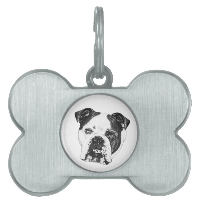 Placa Para Mascotas Un nombre llevado con cuidado (Frente)