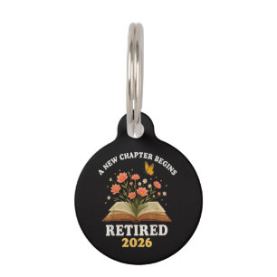 Placa Para Mascotas Un Nuevo Capítulo Comienza Jubilado 2026