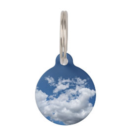 Placa Para Mascotas Un parche suave de nubes