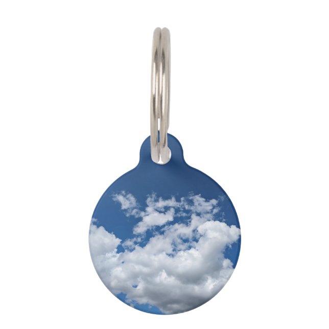 Placa Para Mascotas Un parche suave de nubes (Anverso)
