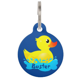 Placa Para Mascotas Un puño de goma amarillo chispeado