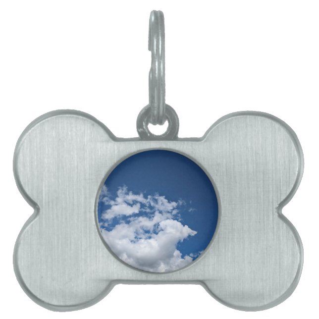 Placa Para Mascotas Un rincón de nubes (Frente)
