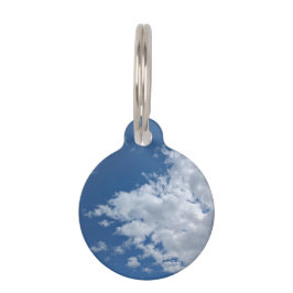 Placa Para Mascotas Un triángulo de nubes