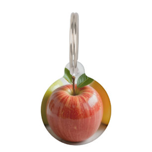Placa Para Mascotas Un trío de manzanas
