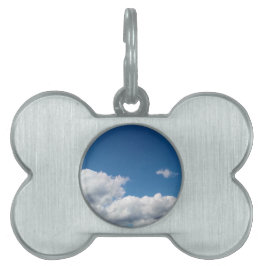 Placa Para Mascotas Una capa de nubes