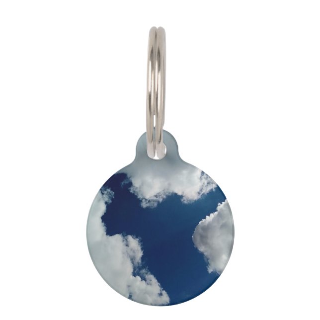 Placa Para Mascotas Una curva en las nubes (Anverso)