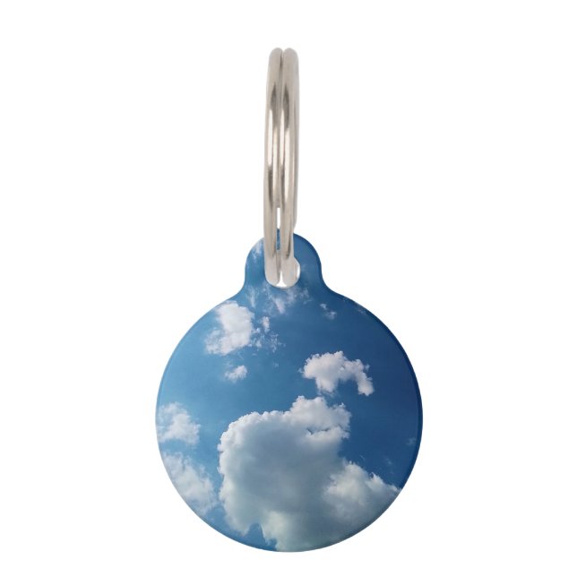 Placa Para Mascotas Una gran nube (Anverso)