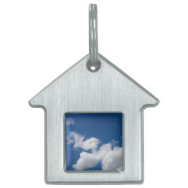Placa Para Mascotas Una hilera de nubes