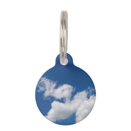 Placa Para Mascotas Una hilera de nubes