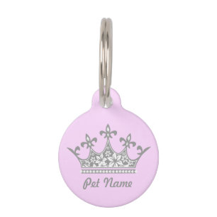 Placa Para Mascotas Una princesa de una etiqueta del mascota