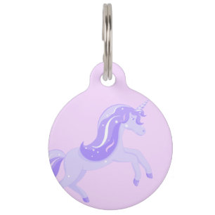Placa Para Mascotas Unicornio