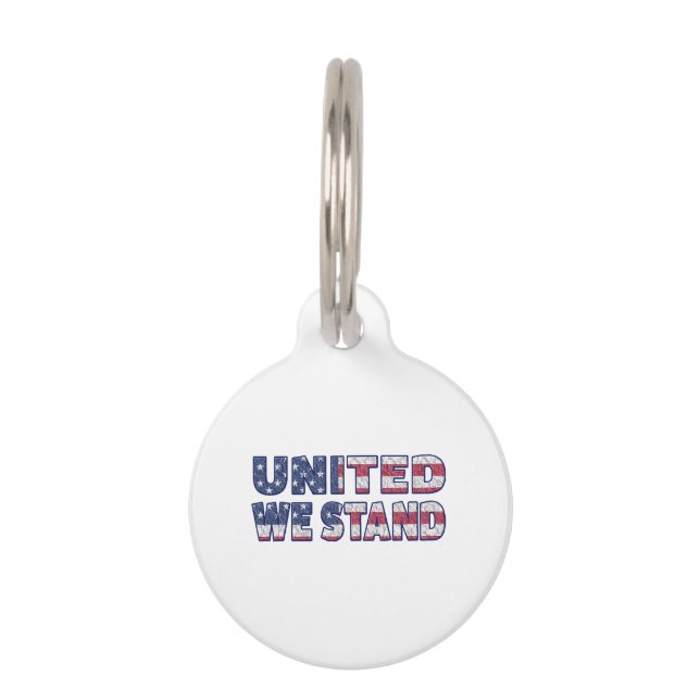 Placa Para Mascotas Unidos, estamos (Anverso)