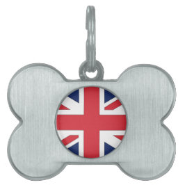 Placa Para Mascotas Union Jack / Bandera del Reino Unido