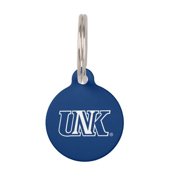 Placa Para Mascotas UNK| Universidad de Nebraska en Kearney (Anverso)