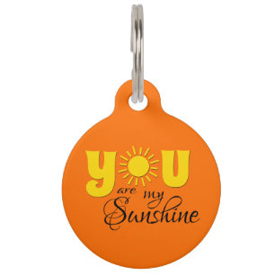 Placa Para Mascotas Usted es mi sol