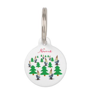 Placa Para Mascotas Vacaciones de invierno engendran árboles de Navid