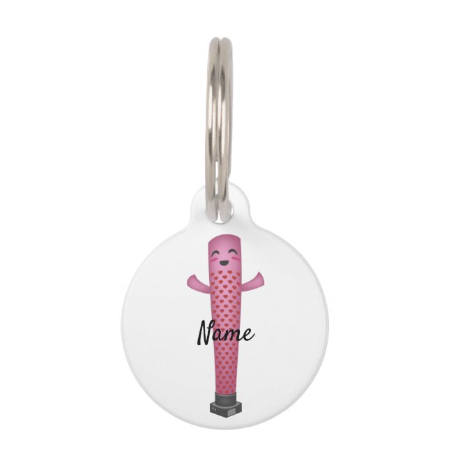 Placa Para Mascotas Valentín del hombre globo Thunder_Cove (Anverso)