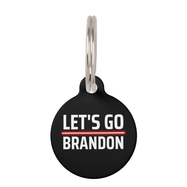 Placa Para Mascotas vamos a brandon (Anverso)