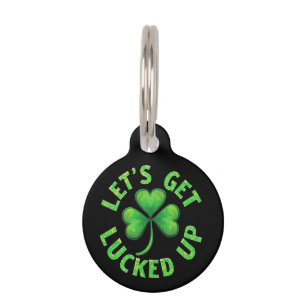 Placa Para Mascotas Vamos a dejarnos engañar por el Día de San Patrici