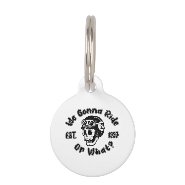 Placa Para Mascotas ¿Vamos a montar o qué? (Anverso)