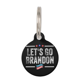Placa Para Mascotas Vamos Brandon