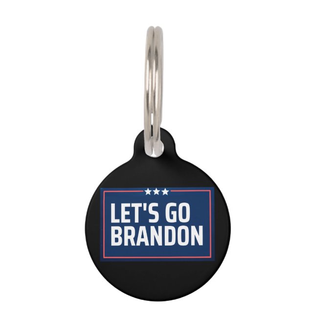 Placa Para Mascotas Vamos Brandon (Anverso)