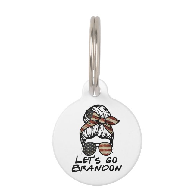 Placa Para Mascotas Vamos Brandon, vamos a Brandon (Anverso)