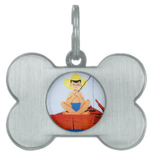 Placa Para Mascotas Van los pescados