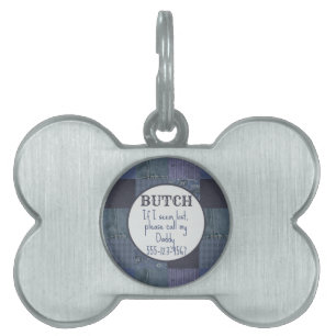Placa Para Mascotas Vaqueros Retro y Colcha de Parcheo de Estampado Pa