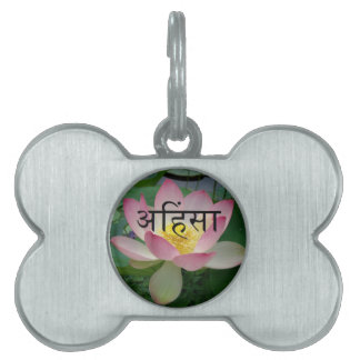 Placa Para Mascotas vegano del ahimsa
