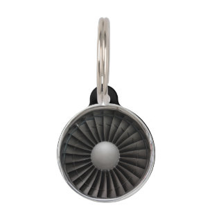 Placa Para Mascotas Ventilador de turbina del motor de personalizable