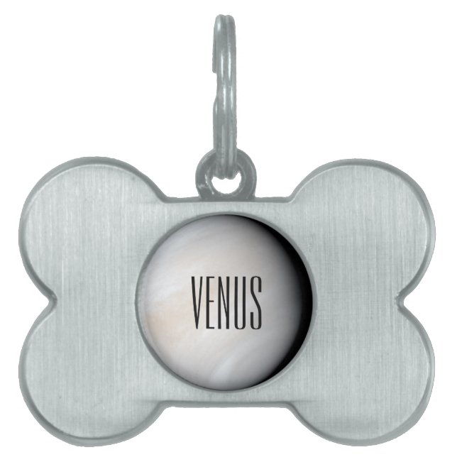 Placa Para Mascotas Venus con nubes (Frente)