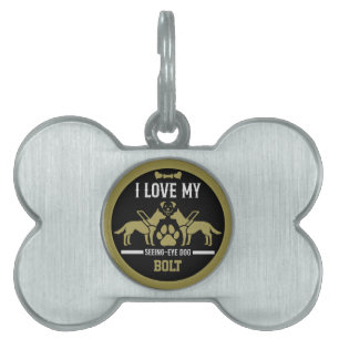 Placa Para Mascotas Ver el regalo de perro de ojos