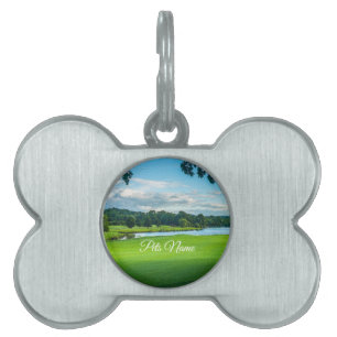 Placa Para Mascotas Verano En El Campo De Golf