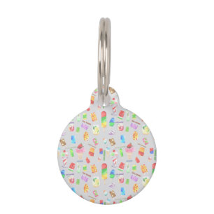 Placa Para Mascotas verano fresco- helado, piojos y bebida fría