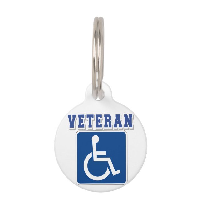 Placa Para Mascotas Veterano discapacitado (Anverso)