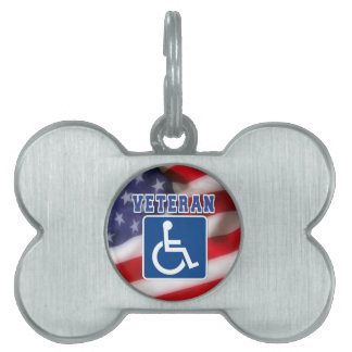 Placa Para Mascotas Veteranos discapacitados de los Estados Unidos