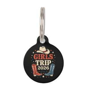 Placa Para Mascotas Viaje de chicas 2026 Camisetas familiares vacacion
