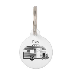 Placa Para Mascotas Viajero Caravana de caravanas Thunder_Cove