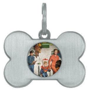 Placa Para Mascotas Viajero del espacio