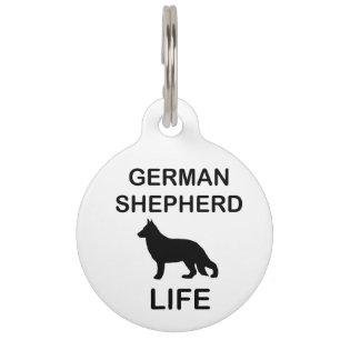 Placa Para Mascotas vida del pastor alemán